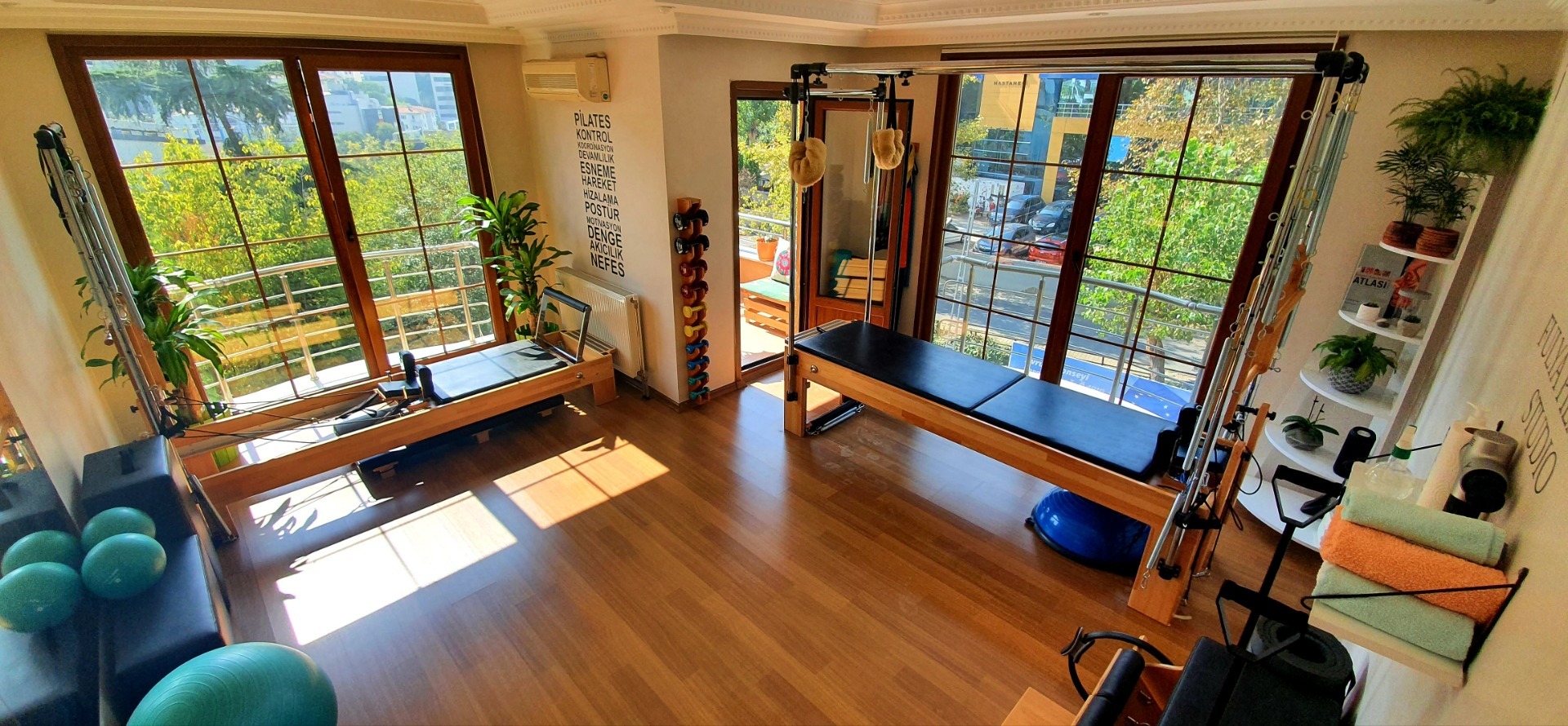 Pilates ve fitness özel ders salonu